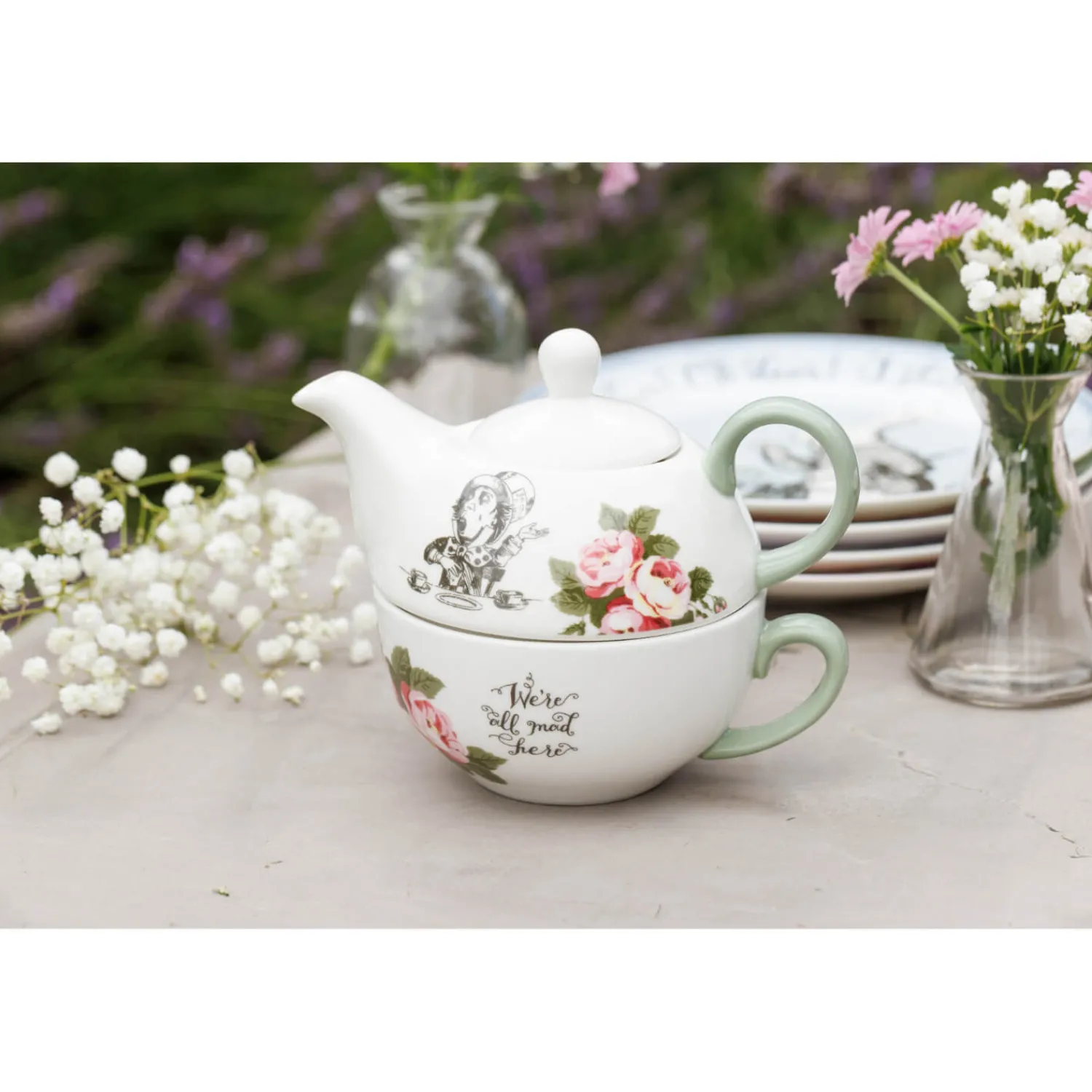 Alice in Wonderland Mikasa V&A Bone China Tea For One Teapot