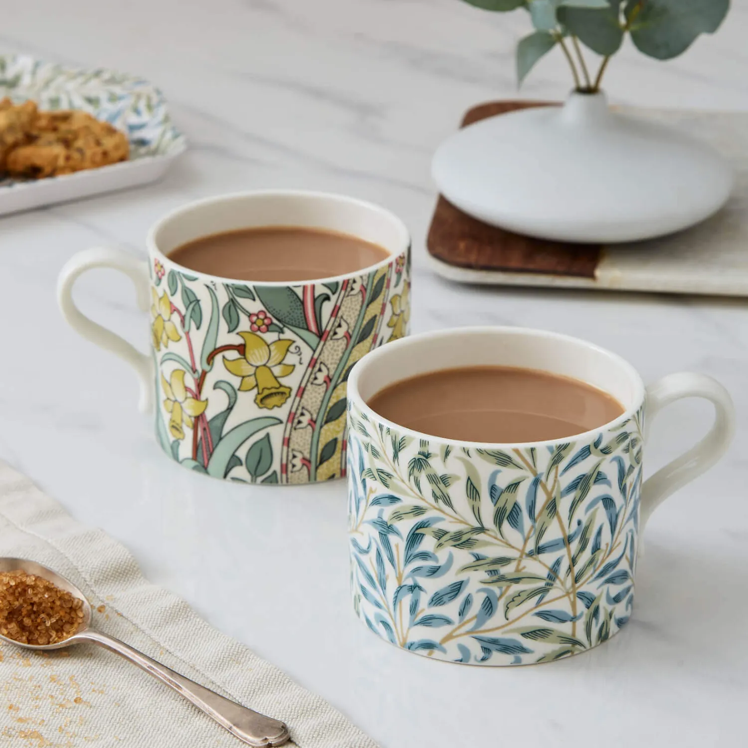 Morris u0026 Co Morris & Co 2 Piece 340ml Porcelain Mug Set - Daffodil & Willow Bough