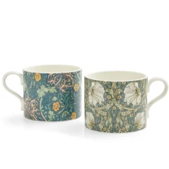 Morris u0026 Co Morris & Co 2 Piece 340ml Porcelain Mug Set - Seaweed & Pimpernel