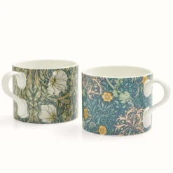 Morris u0026 Co Morris & Co 2 Piece 340ml Porcelain Mug Set - Seaweed & Pimpernel