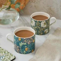 Morris u0026 Co Morris & Co 2 Piece 340ml Porcelain Mug Set - Seaweed & Pimpernel