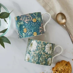 Morris u0026 Co Morris & Co 2 Piece 340ml Porcelain Mug Set - Seaweed & Pimpernel