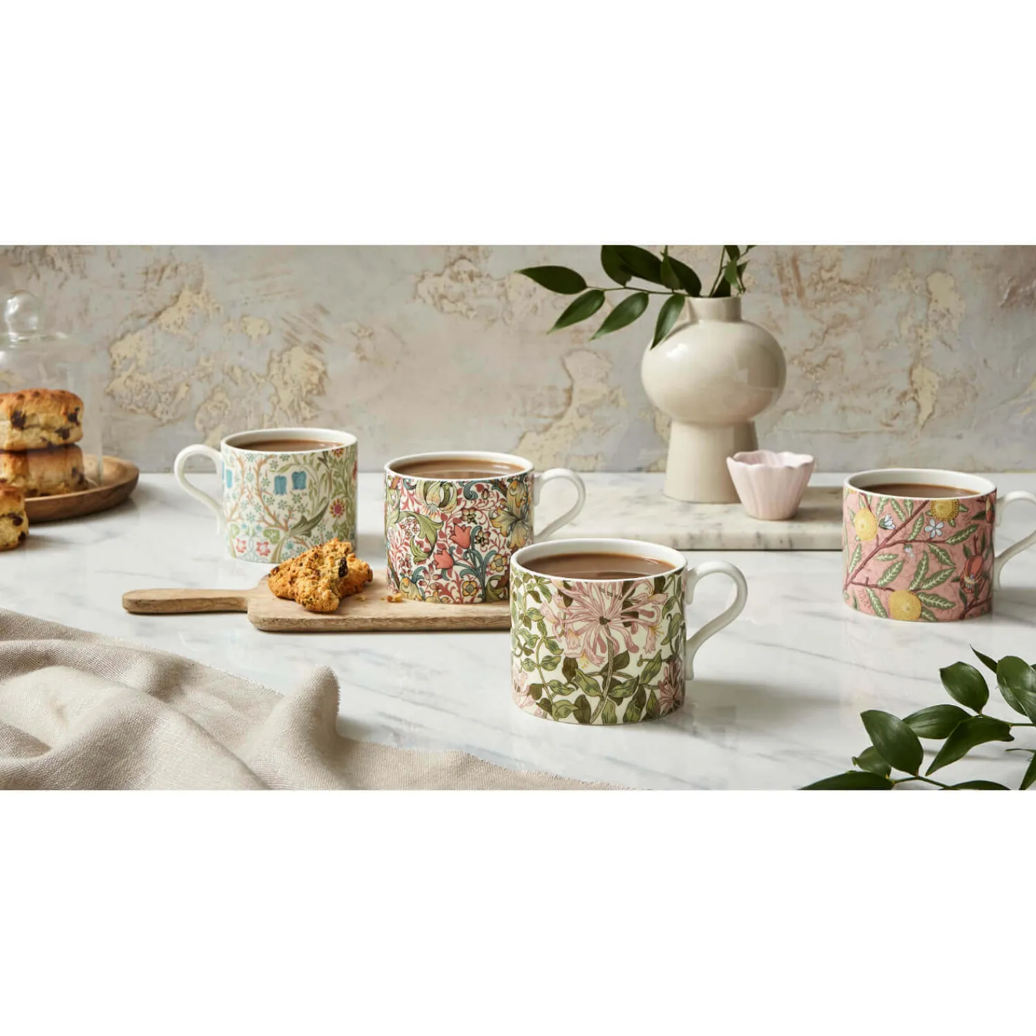 Morris u0026 Co Morris & Co 2 Piece 340ml Porcelain Mug Set - Fruit & Honeysuckle
