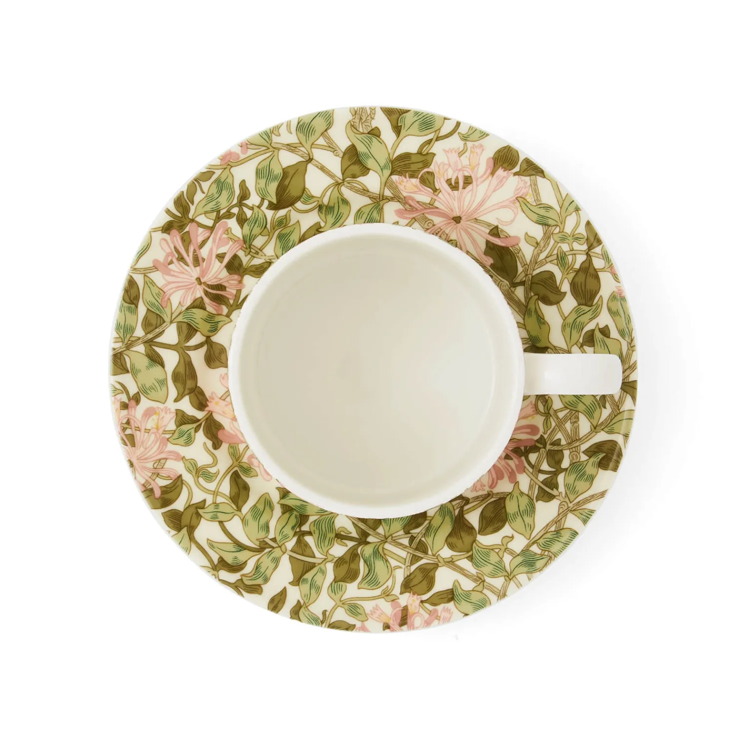 Morris u0026 Co Morris & Co Porcelain Tea Cup & Saucer - Honeysuckle