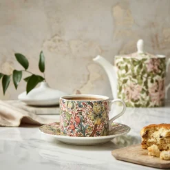 Morris u0026 Co Morris & Co Porcelain Tea Cup & Saucer - Golden Lily