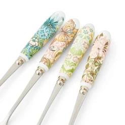 Morris u0026 Co Morris & Co Set Of Four Pastry Forks With Porcelain Handle
