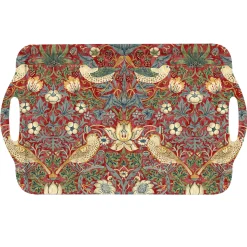 Morris u0026 Co Morris & Co Strawberry Thief Large Tray - Red