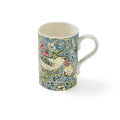 Morris u0026 Co Morris & Co Strawberry Thief 340ml Porcelain Mug - Indigo