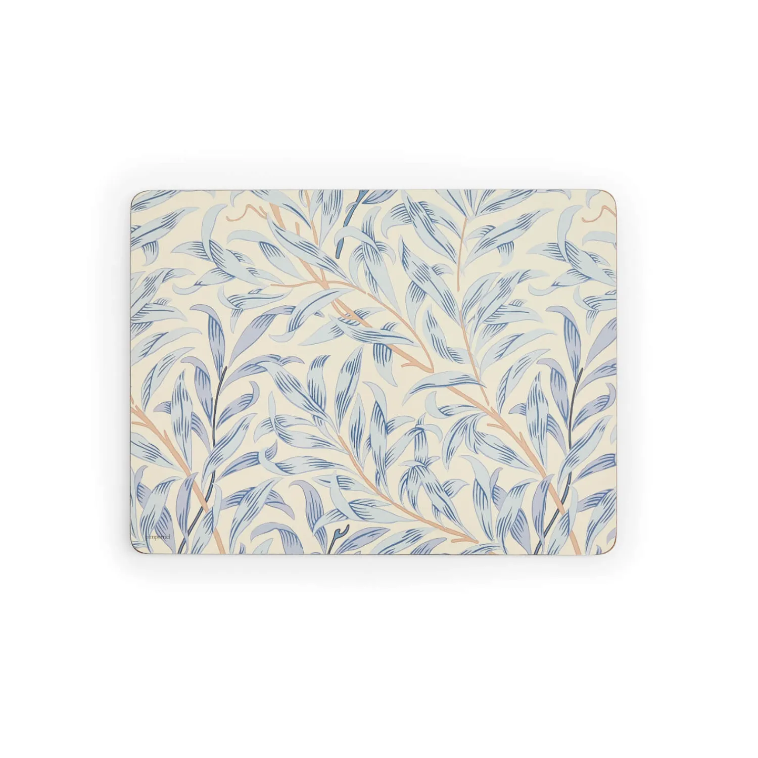 Morris u0026 Co Morris & Co Willow Bough Set Of Six Placemats - Blue