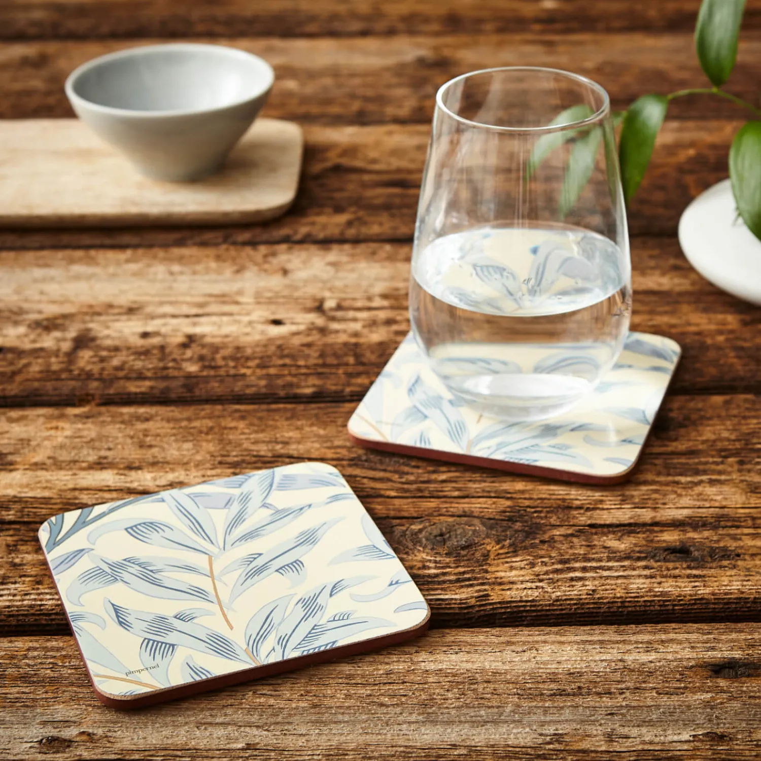 Morris u0026 Co Morris & Co Willow Bough Set Of Six Coasters - Blue