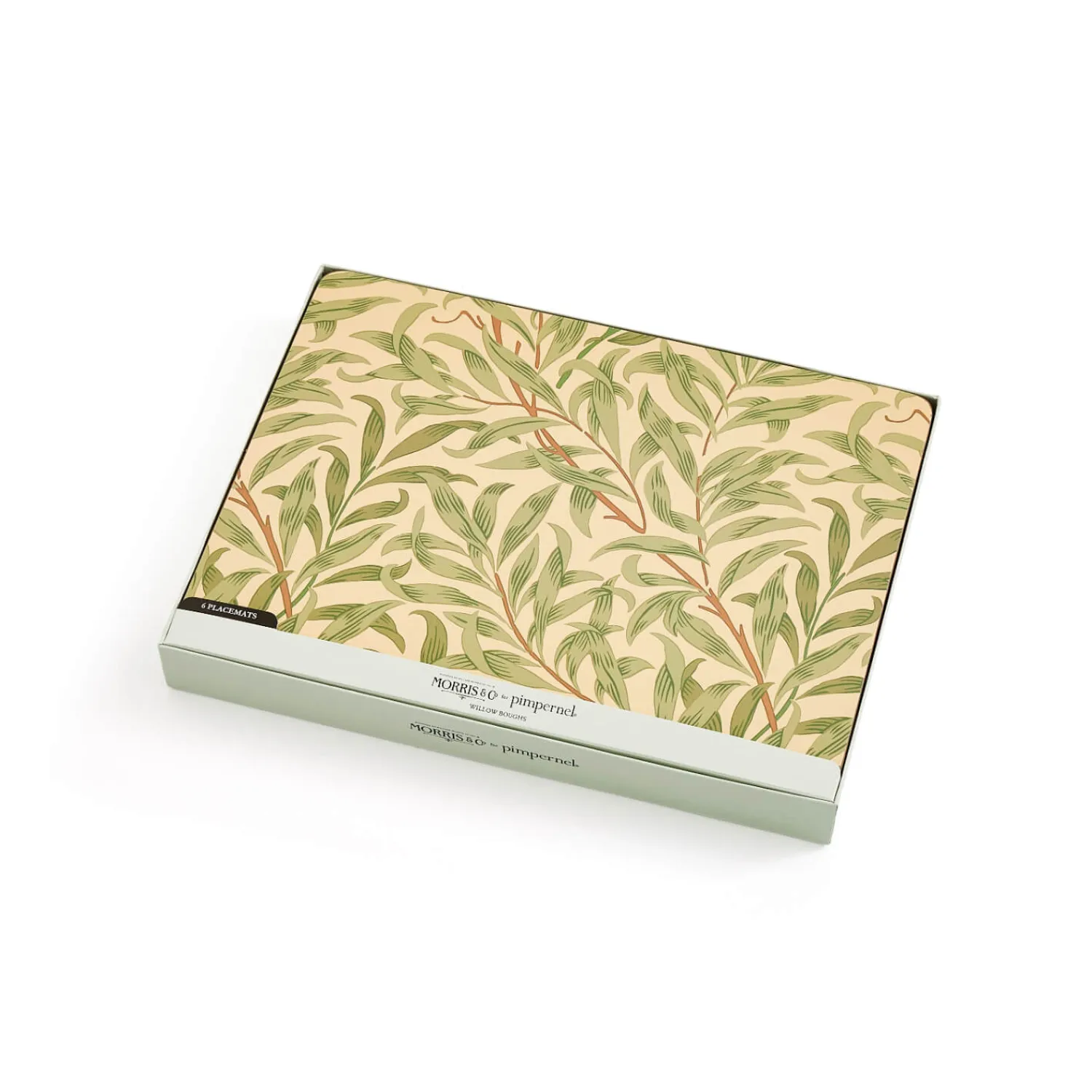 Morris u0026 Co Morris & Co Willow Bough Set Of Six Placemats - Green