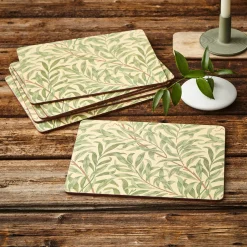 Morris u0026 Co Morris & Co Willow Bough Set Of Six Placemats - Green