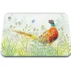 National Trust Large Glass Worktop Protector - Pheasant
