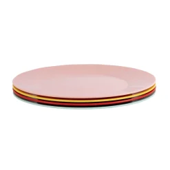 NAVIGATE Strawberries & Cream Set of 4 Reusable Plates in Mixed Colours