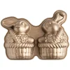 Nordic Ware 10-Cup Bunny In A Basket 3D Cake Pan - Toffee