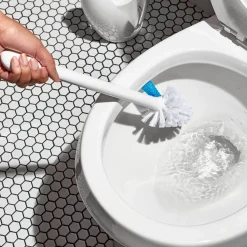 OXO Good Grips Toilet Brush With Rim Cleaner - White