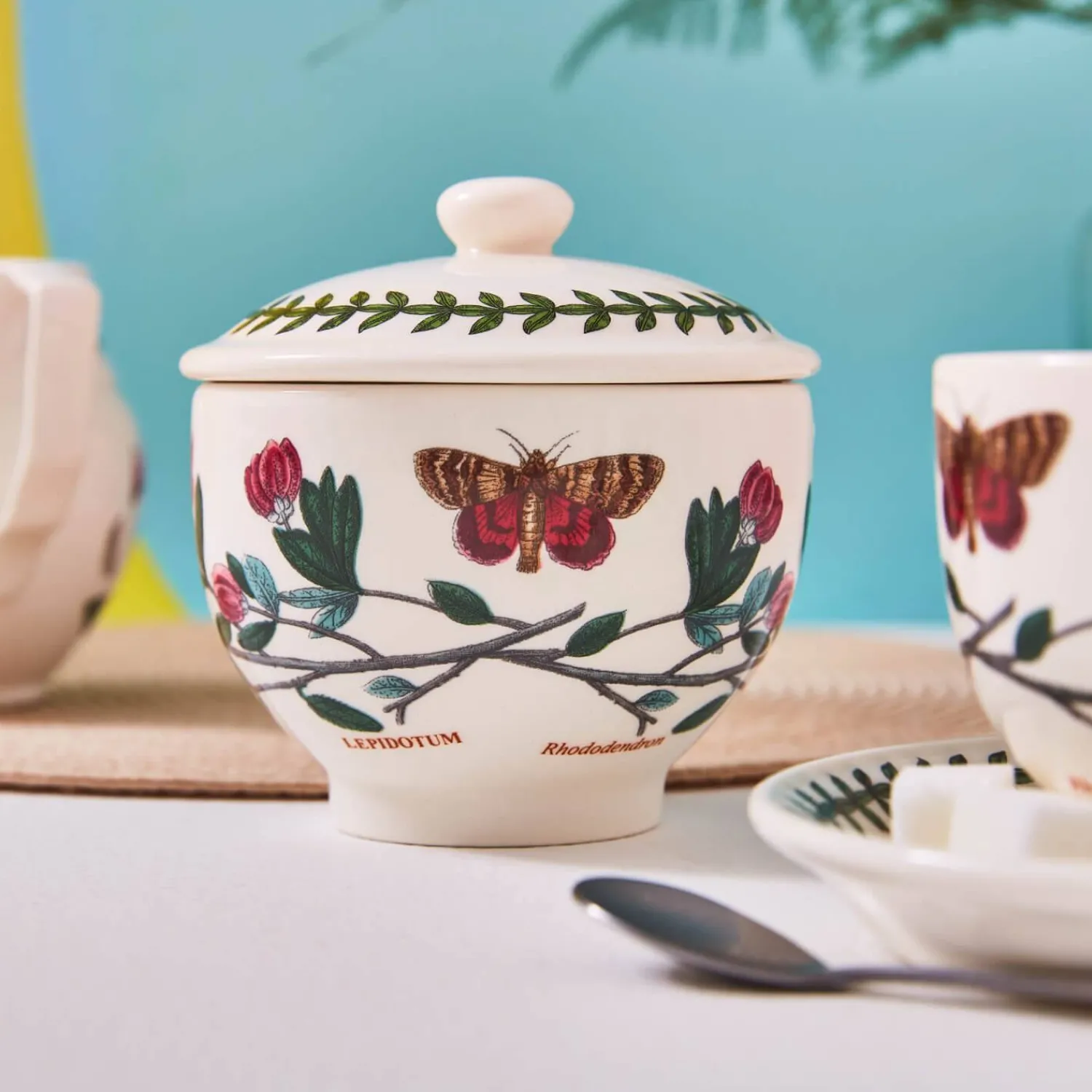 PORTMEIRION Botanic Garden Covered Sugar Bowl