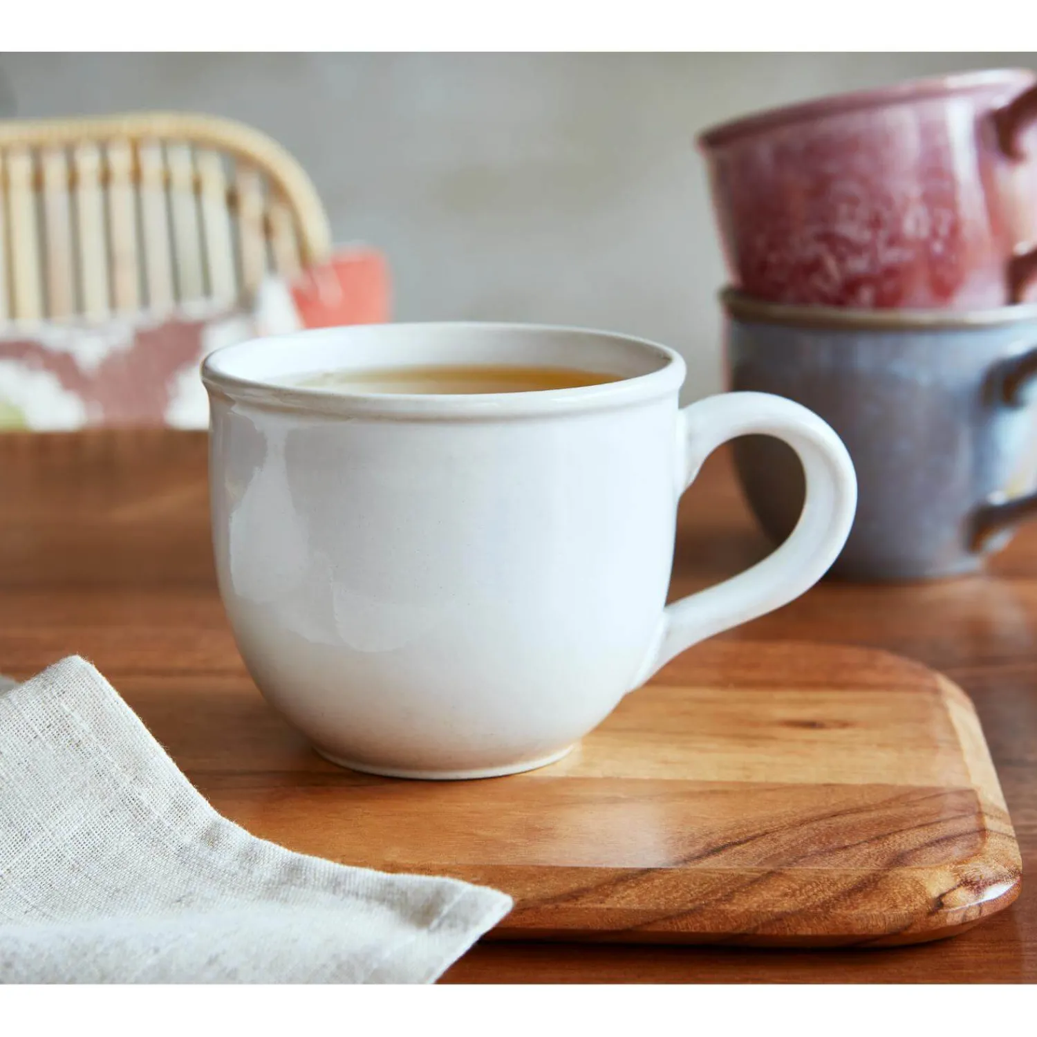 PORTMEIRION Minerals Stoneware 300ml Mug - Moonstone
