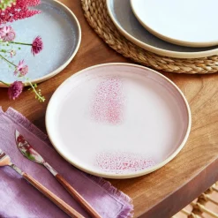 PORTMEIRION Minerals Stoneware 21.7cm Side Plate - Rose Quartz