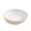 PORTMEIRION Minerals Stoneware 22.2cm Low Bowl - Moonstone