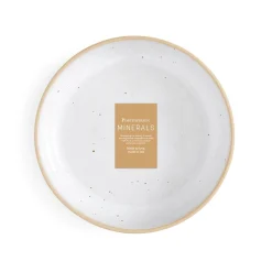 PORTMEIRION Minerals Stoneware 22.2cm Low Bowl - Moonstone