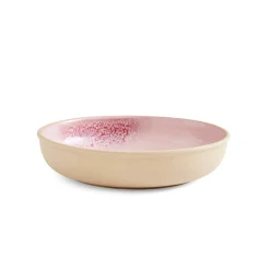 PORTMEIRION Minerals Stoneware 22.2cm Low Bowl - Rose Quartz