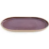 PORTMEIRION Minerals Stoneware 35cm Large Oval Platter - Amethyst