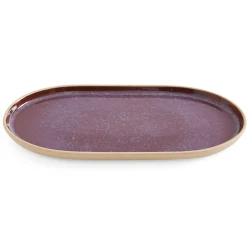 PORTMEIRION Minerals Stoneware 35cm Large Oval Platter - Amethyst