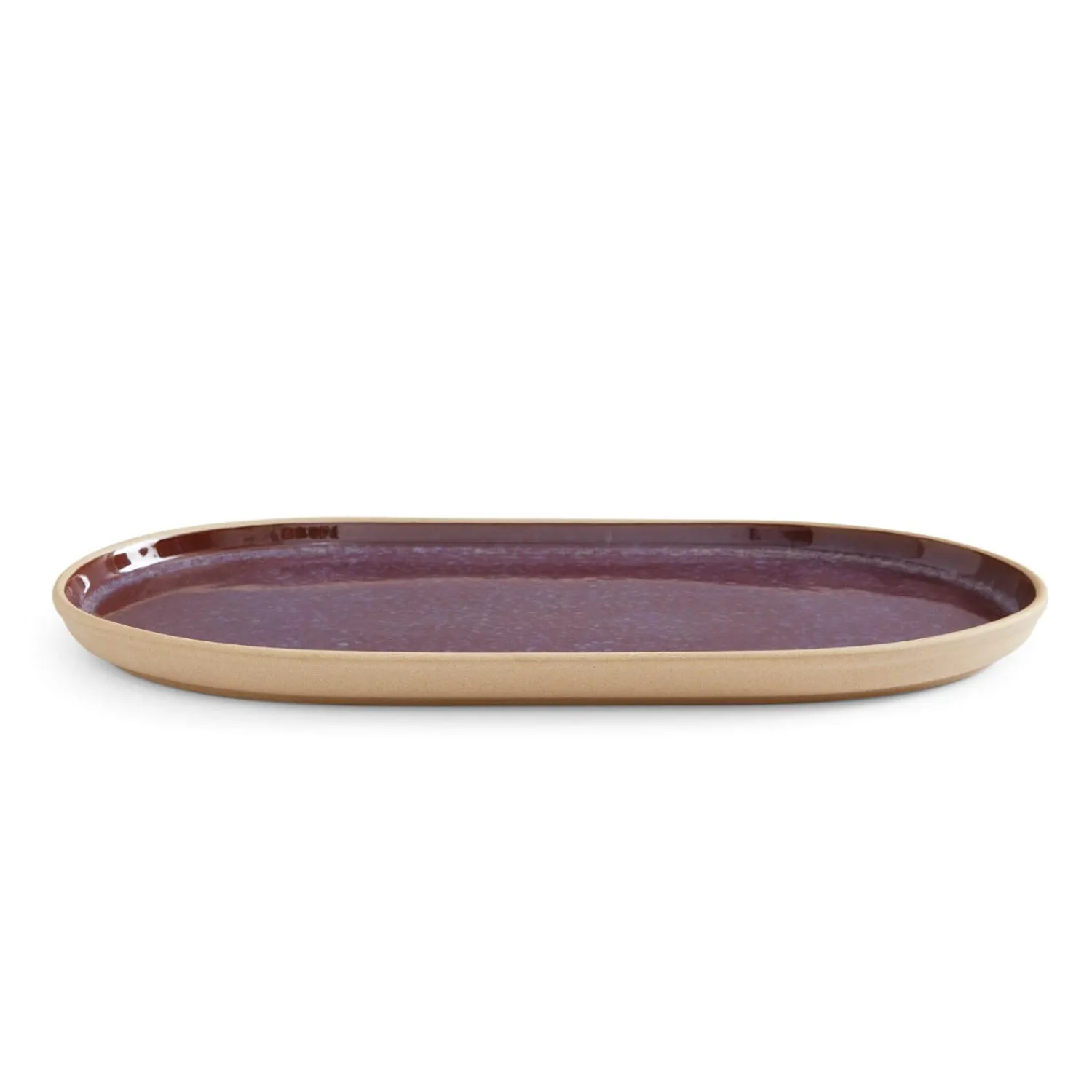 PORTMEIRION Minerals Stoneware 35cm Large Oval Platter - Amethyst