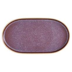 PORTMEIRION Minerals Stoneware 35cm Large Oval Platter - Amethyst