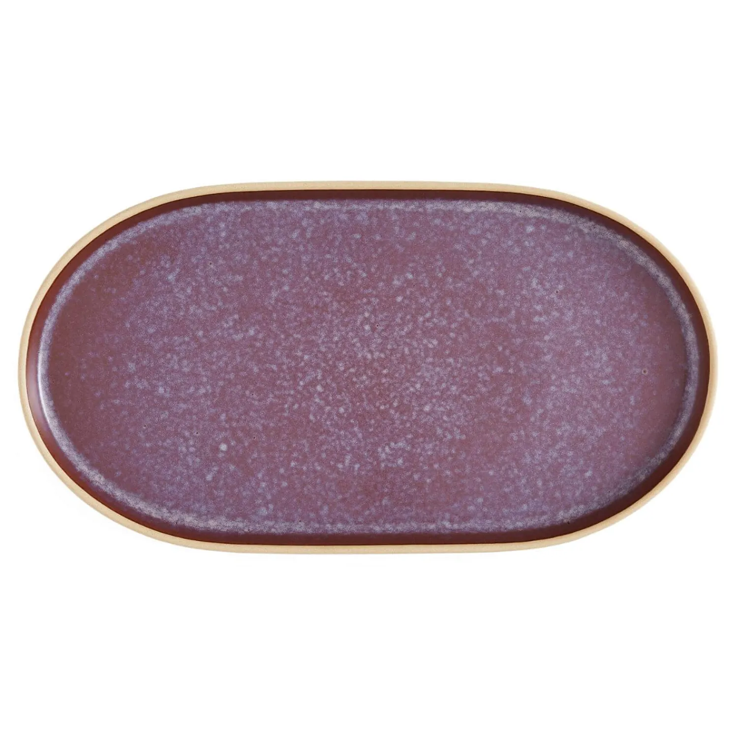 PORTMEIRION Minerals Stoneware 35cm Large Oval Platter - Amethyst
