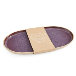 PORTMEIRION Minerals Stoneware 35cm Large Oval Platter - Amethyst