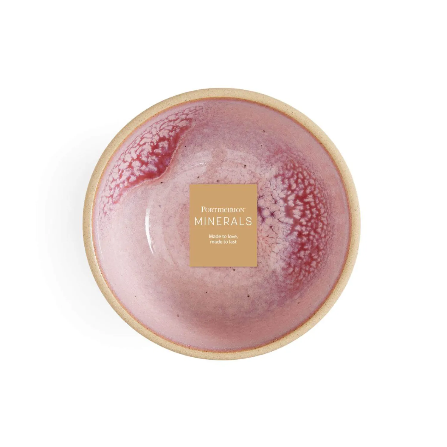 PORTMEIRION Minerals Stoneware 11.4cm Small Bowl - Rose Quartz