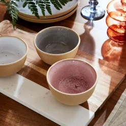 PORTMEIRION Minerals Stoneware 11.4cm Small Bowl - Rose Quartz
