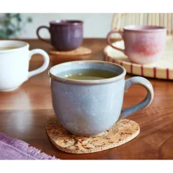 PORTMEIRION Minerals Stoneware 300ml Mug - Aquamarine
