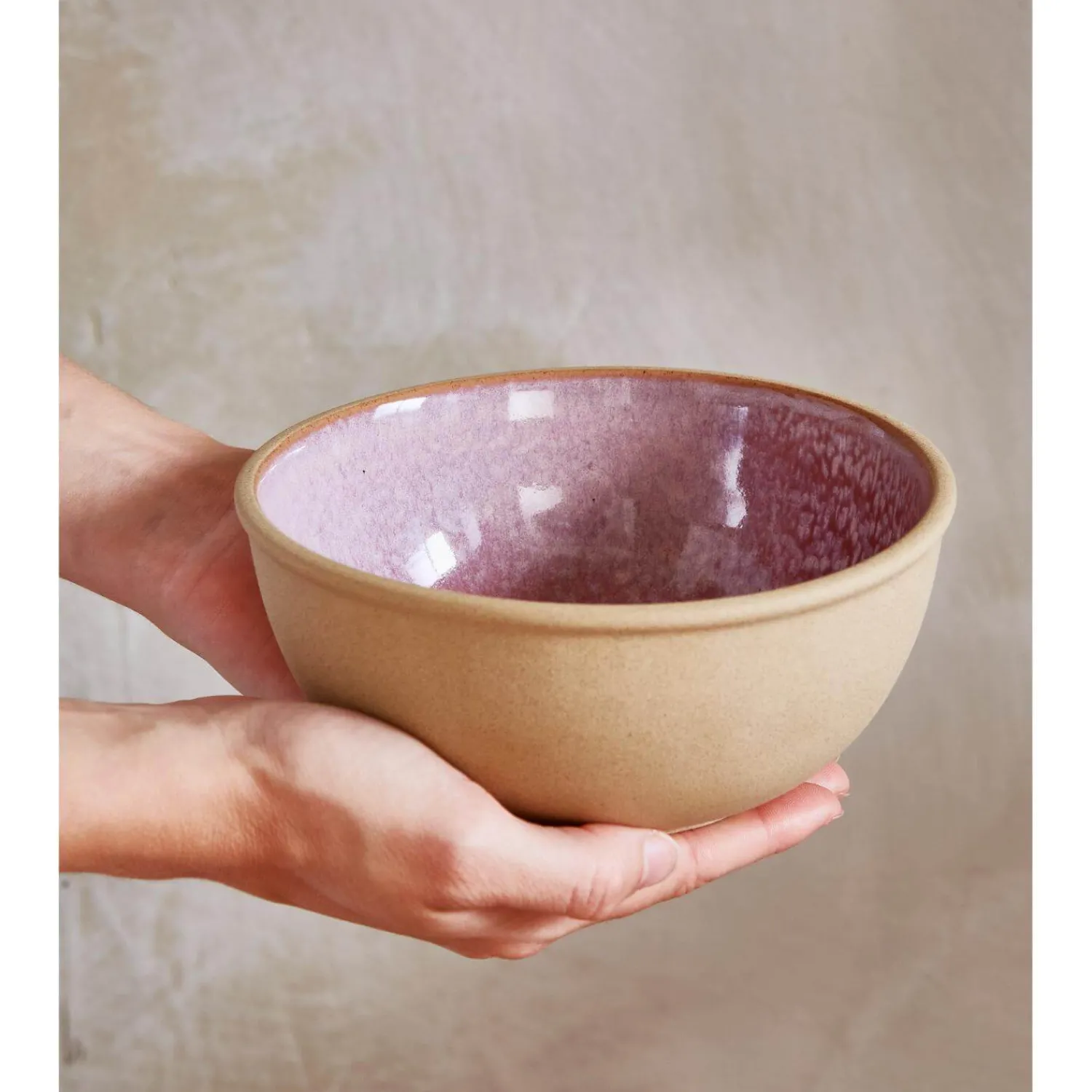 PORTMEIRION Minerals Stoneware 15.2cm Medium Bowl - Rose Quartz