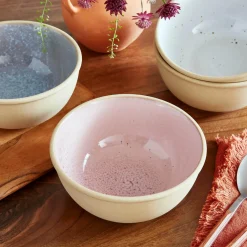 PORTMEIRION Minerals Stoneware 15.2cm Medium Bowl - Rose Quartz
