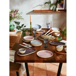 PORTMEIRION Minerals Stoneware 21.7cm Side Plate - Aquamarine
