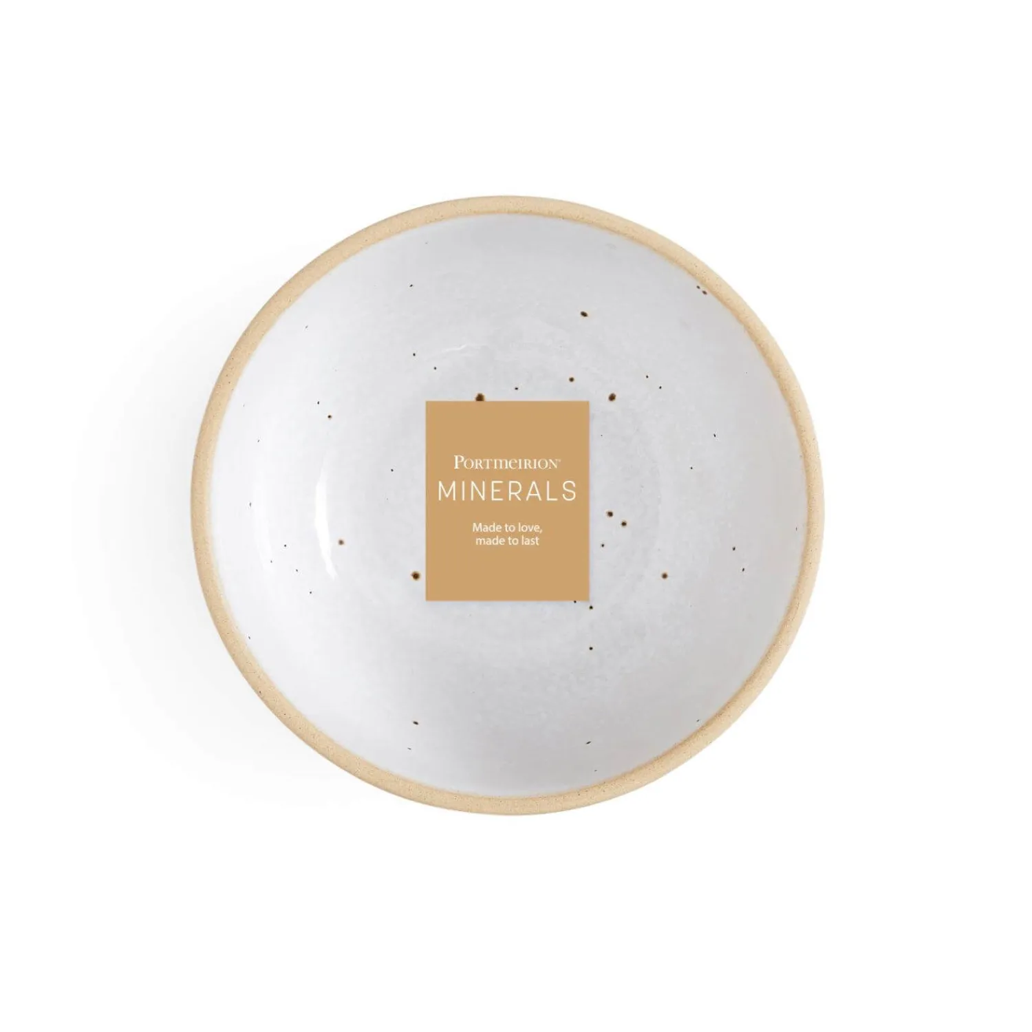 PORTMEIRION Minerals Stoneware 15.2cm Medium Bowl - Moonstone