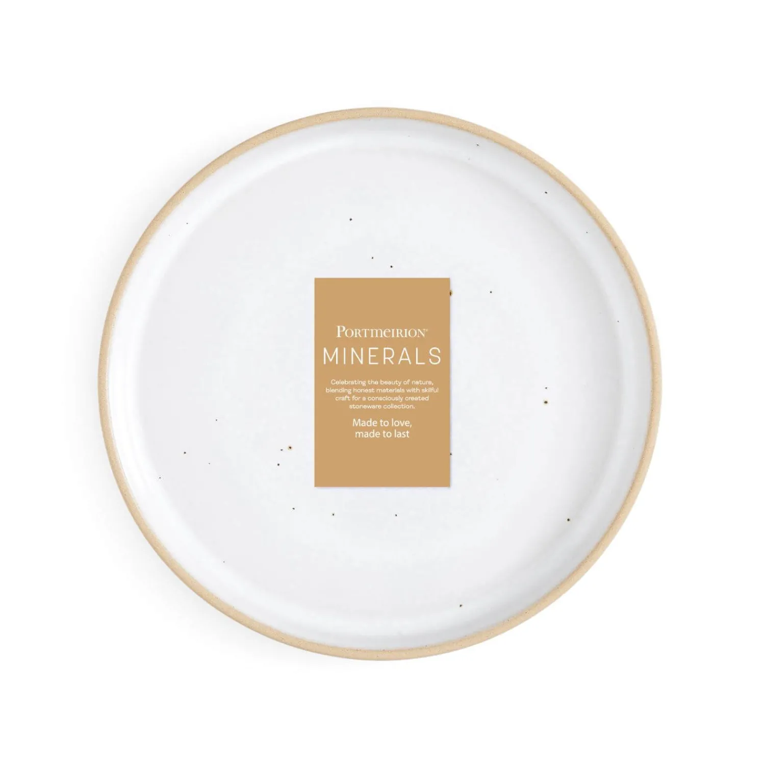 PORTMEIRION Minerals Stoneware 21.7cm Side Plate - Moonstone