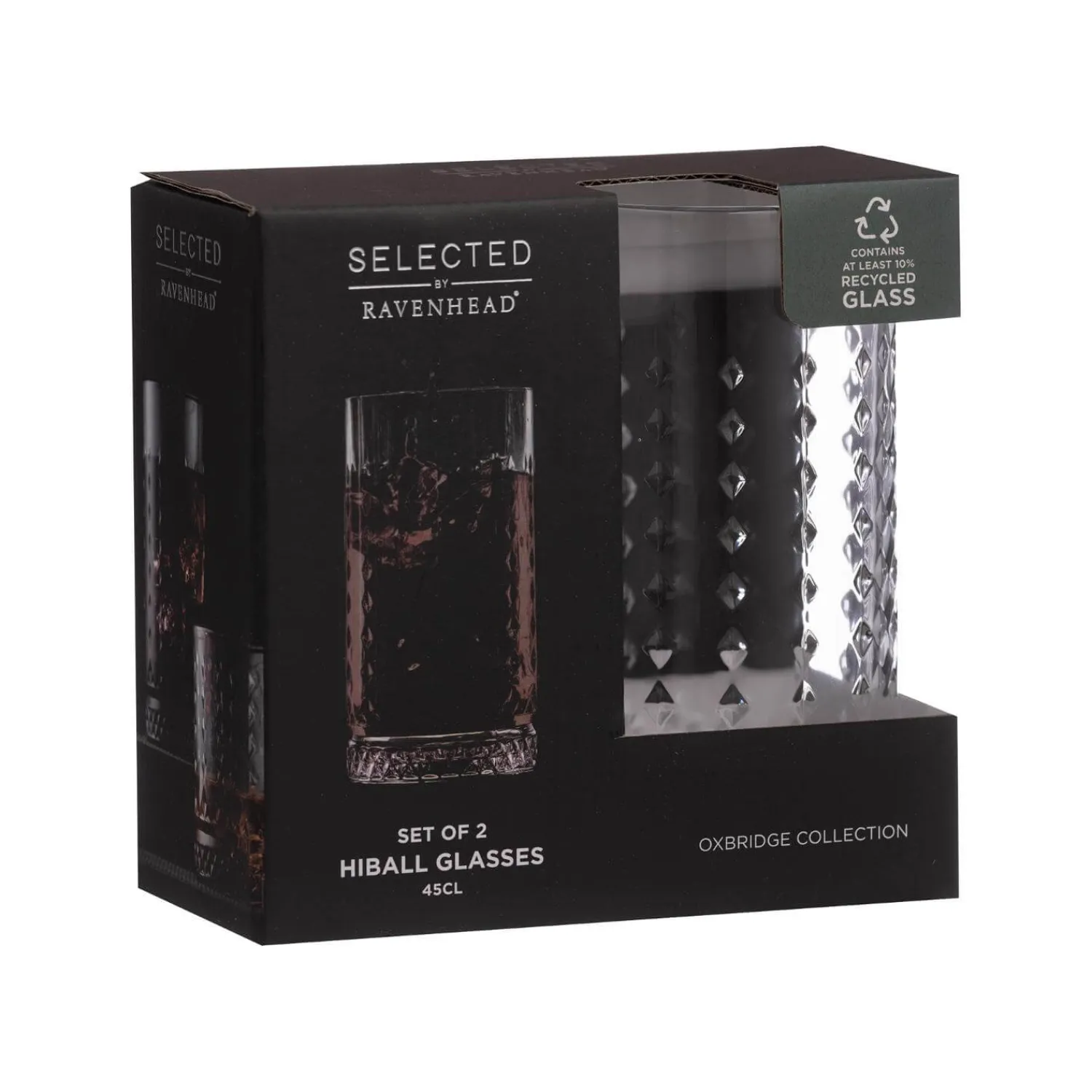 Ravenhead Oxbridge Set of 2 45cl Hiball Glasses
