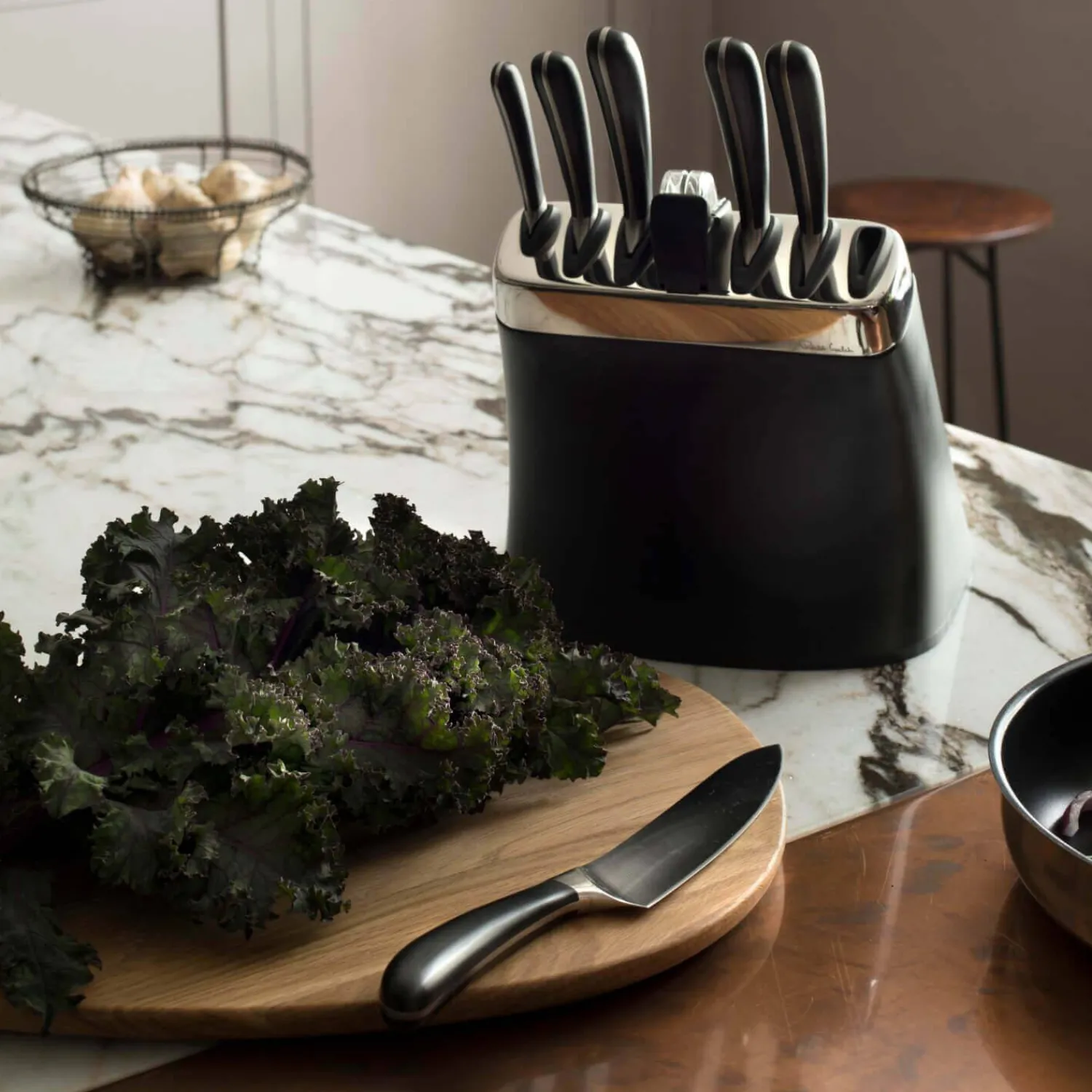 Robert Welch Signature 8 Piece Kitchen Knife Block Set With Sharpener