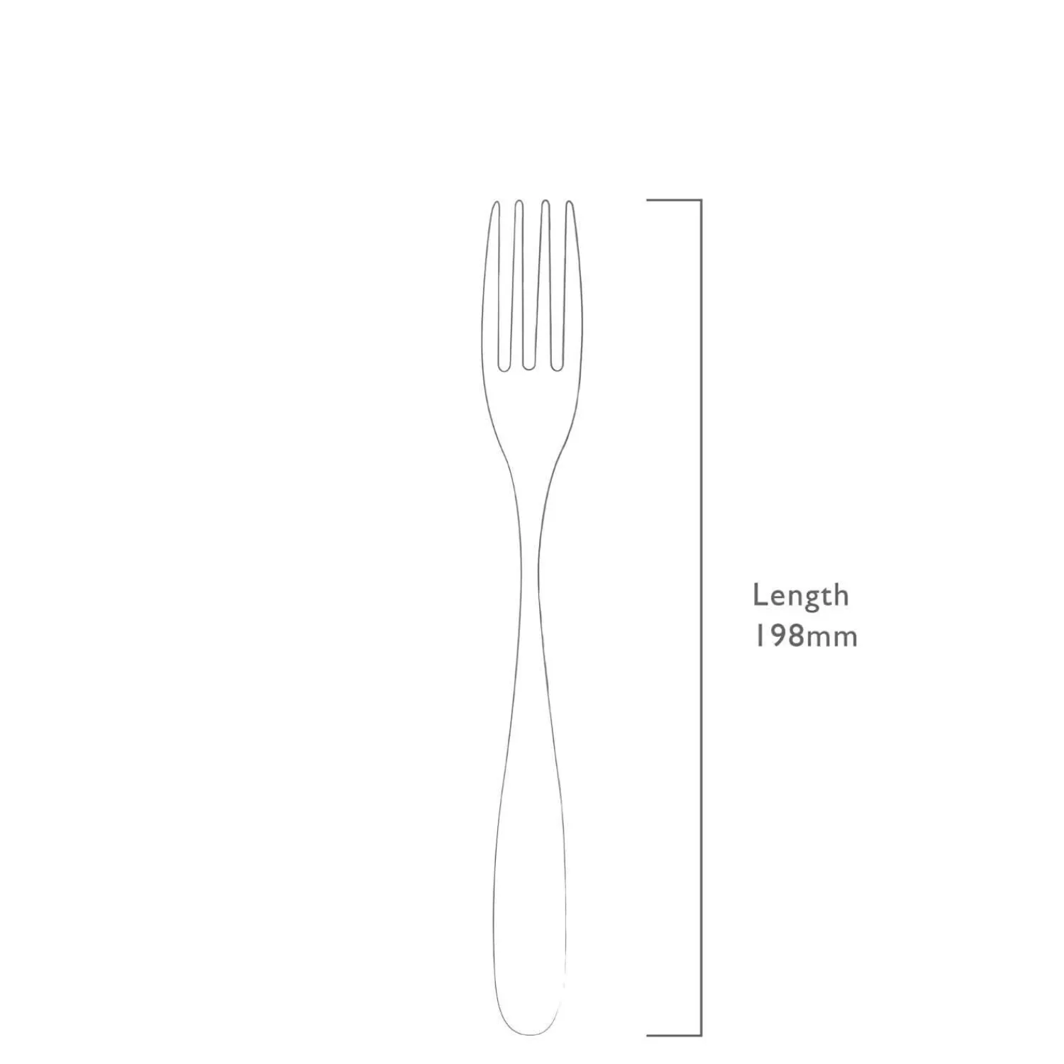 Robert Welch Stanton Bright Stainless Steel Table Fork