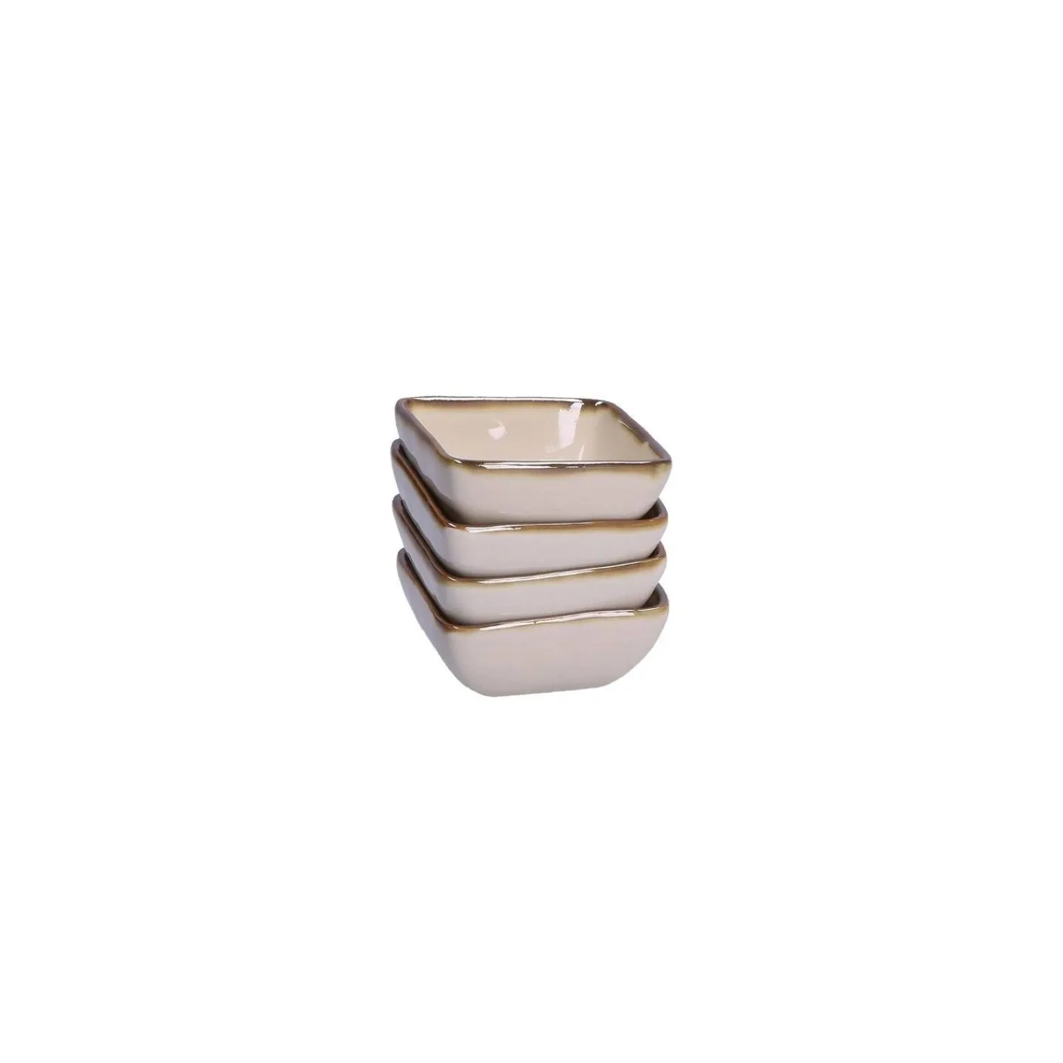 Rose u0026 Tulipani Rose & Tulipani Concerto Avorio Ivory Square Tiny Bowl - 8cm
