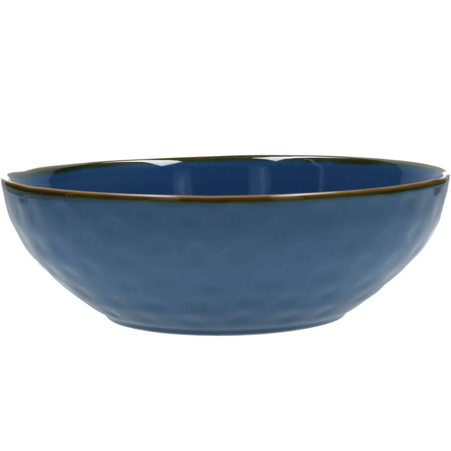 Rose u0026 Tulipani Rose & Tulipani Concerto Blu Avio Blue Salad Bowl - 26cm
