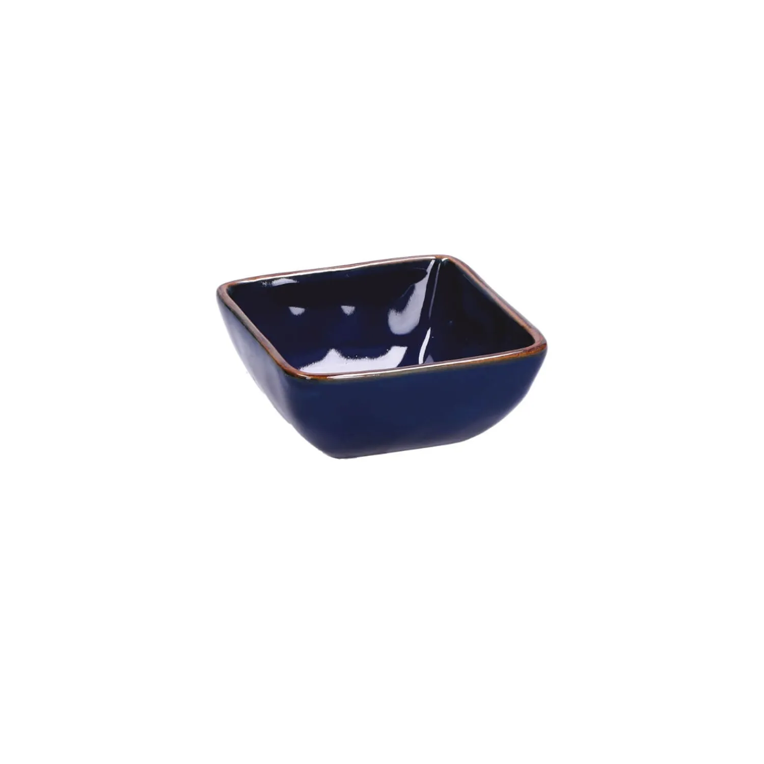 Rose u0026 Tulipani Rose & Tulipani Concerto Cobalto Indigo Blue Square Tiny Bowl - 8cm