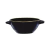 Rose u0026 Tulipani Rose & Tulipani Concerto Cobalto Indigo Blue Soup Bowl with Handles - 14cm