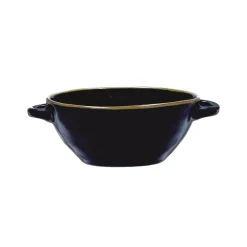 Rose u0026 Tulipani Rose & Tulipani Concerto Cobalto Indigo Blue Soup Bowl with Handles - 14cm