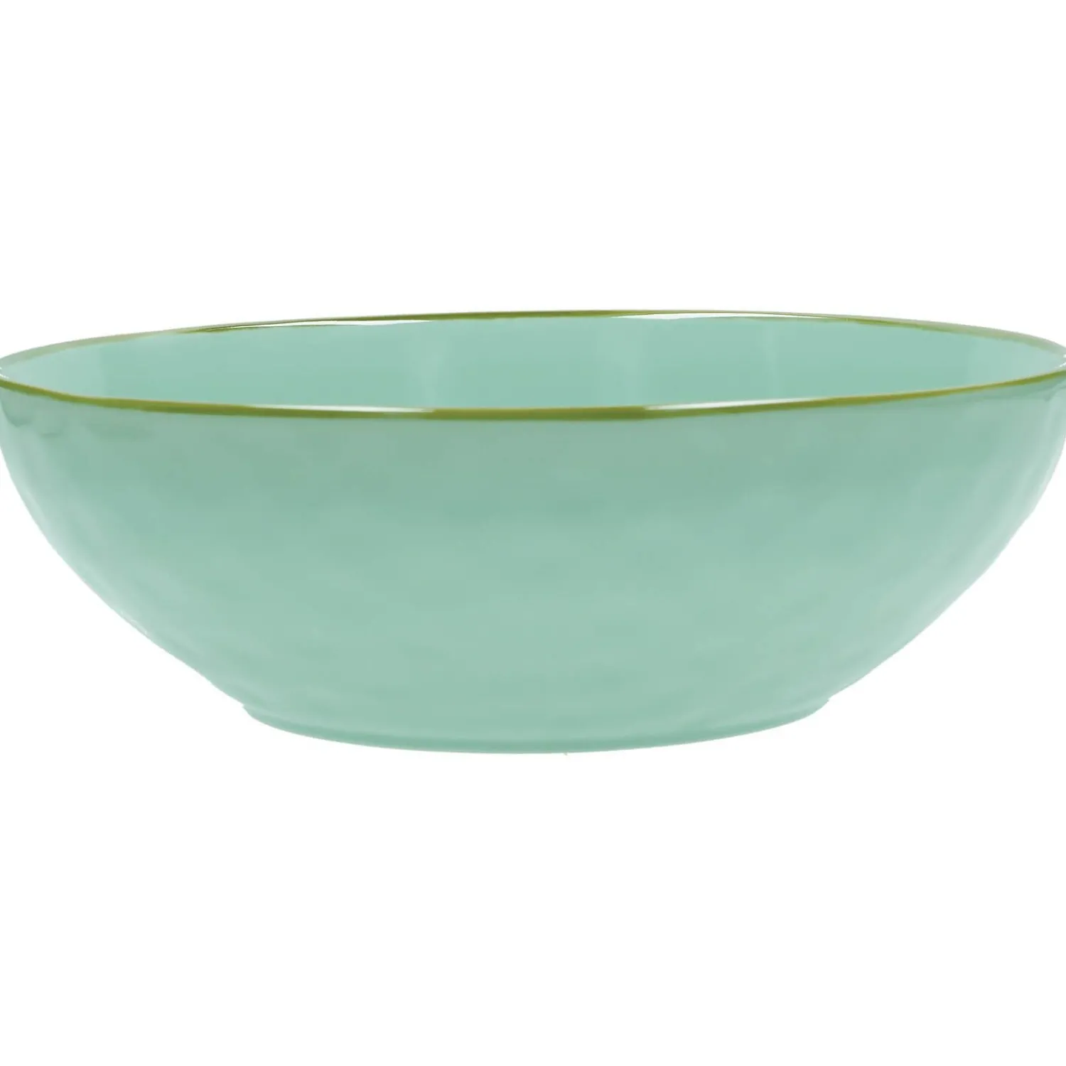 Rose u0026 Tulipani Rose & Tulipani Concerto Verde Acqua Tiffany Green Salad Bowl - 26cm