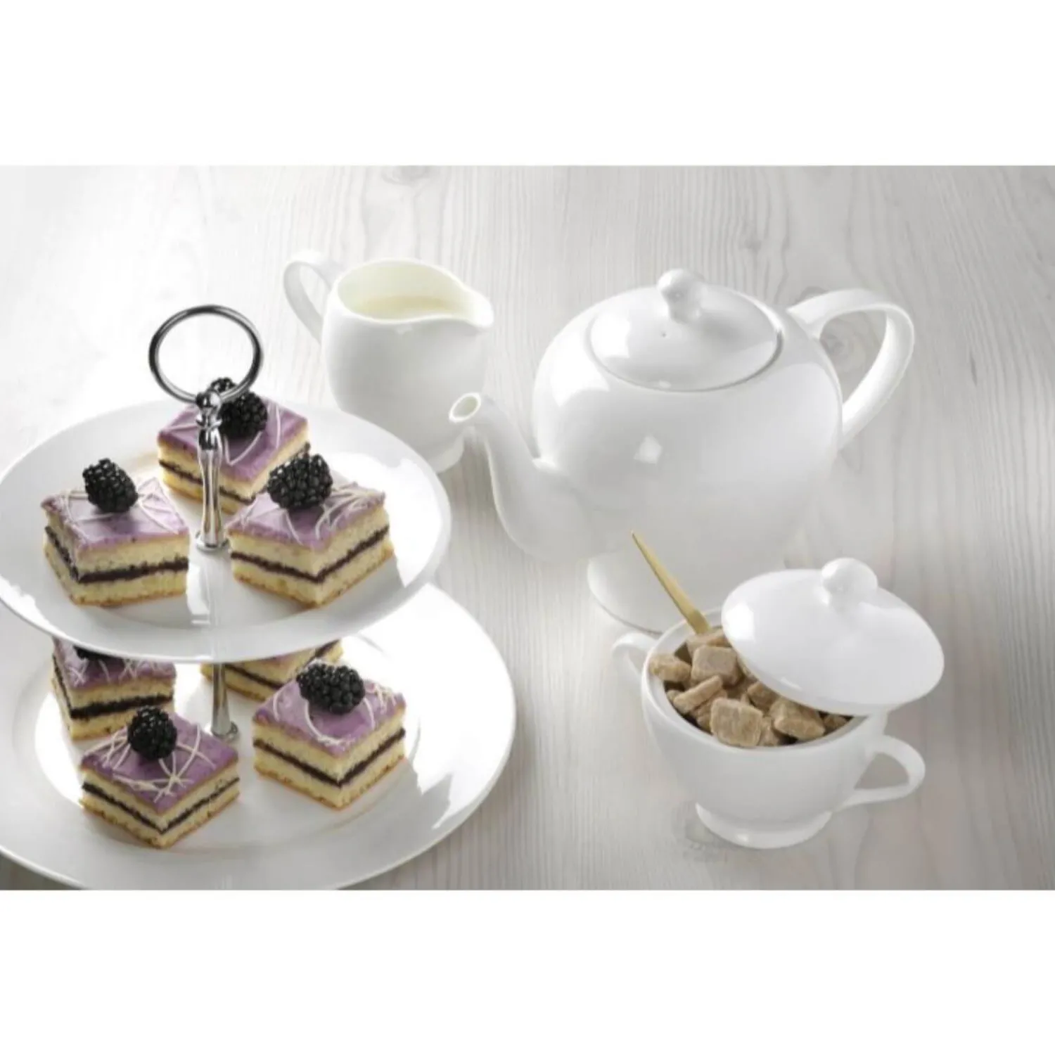 ROYAL WORCESTER Serendipity Sugar & Creamer Set - White